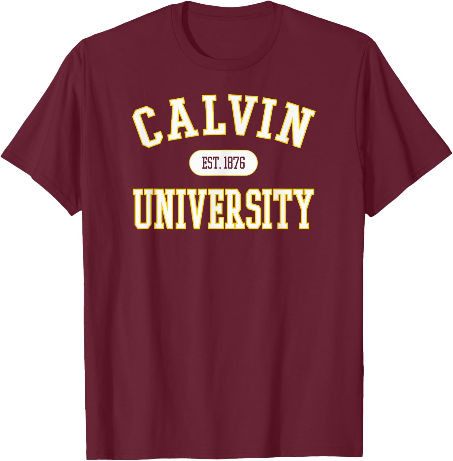Calvin Knights Varsity Black Officially Licensed T-Shirt - T-Shirt | Maroon