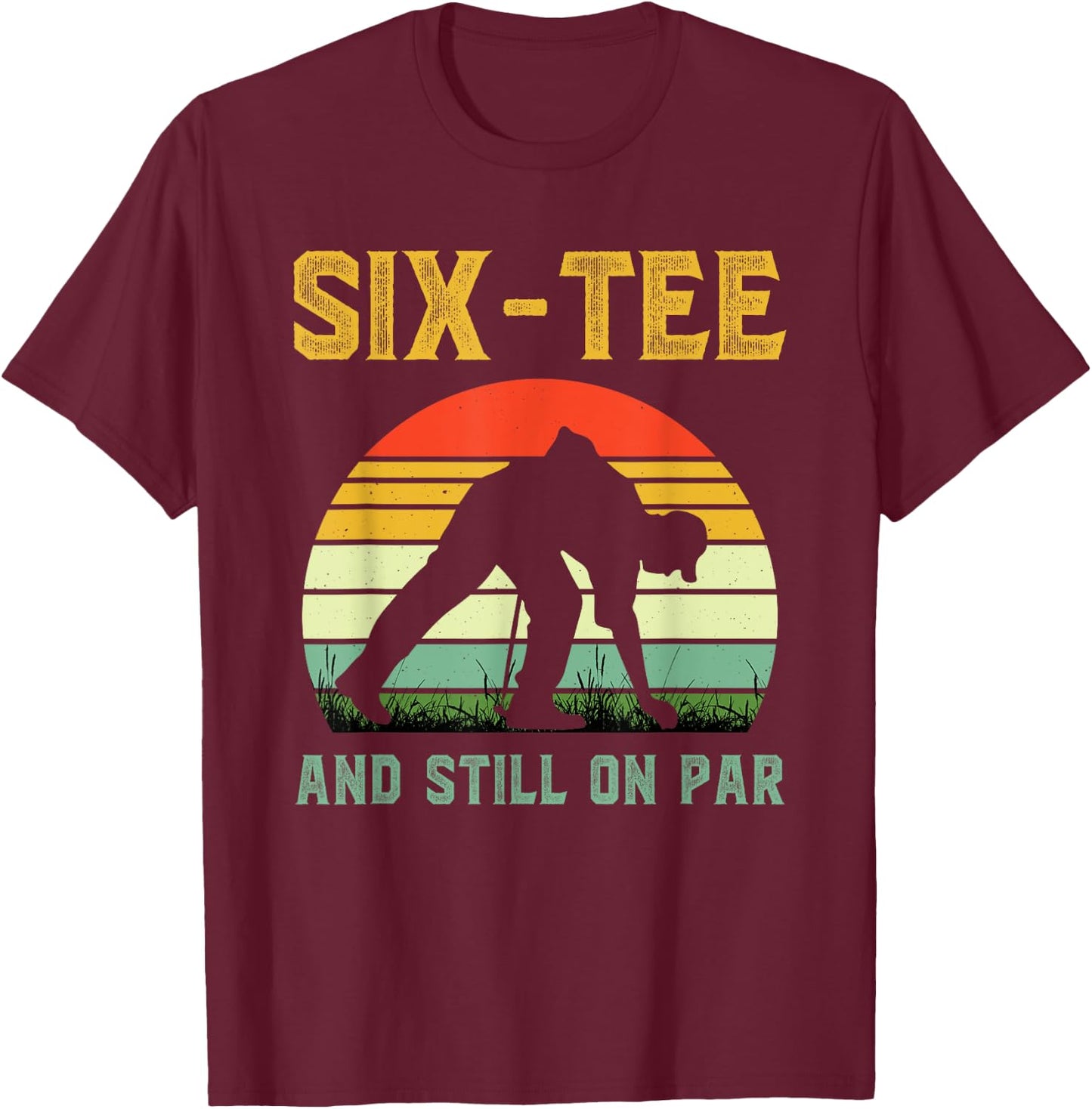 Funny 60th Birthday Golf Pun Golfing 60 Year Old Golfer T-Shirt - T-Shirt | Maroon
