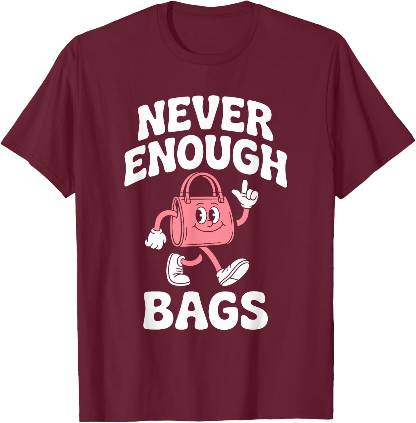 Funny Bags or Bag Purse Retro T-Shirt - T-Shirt | Maroon