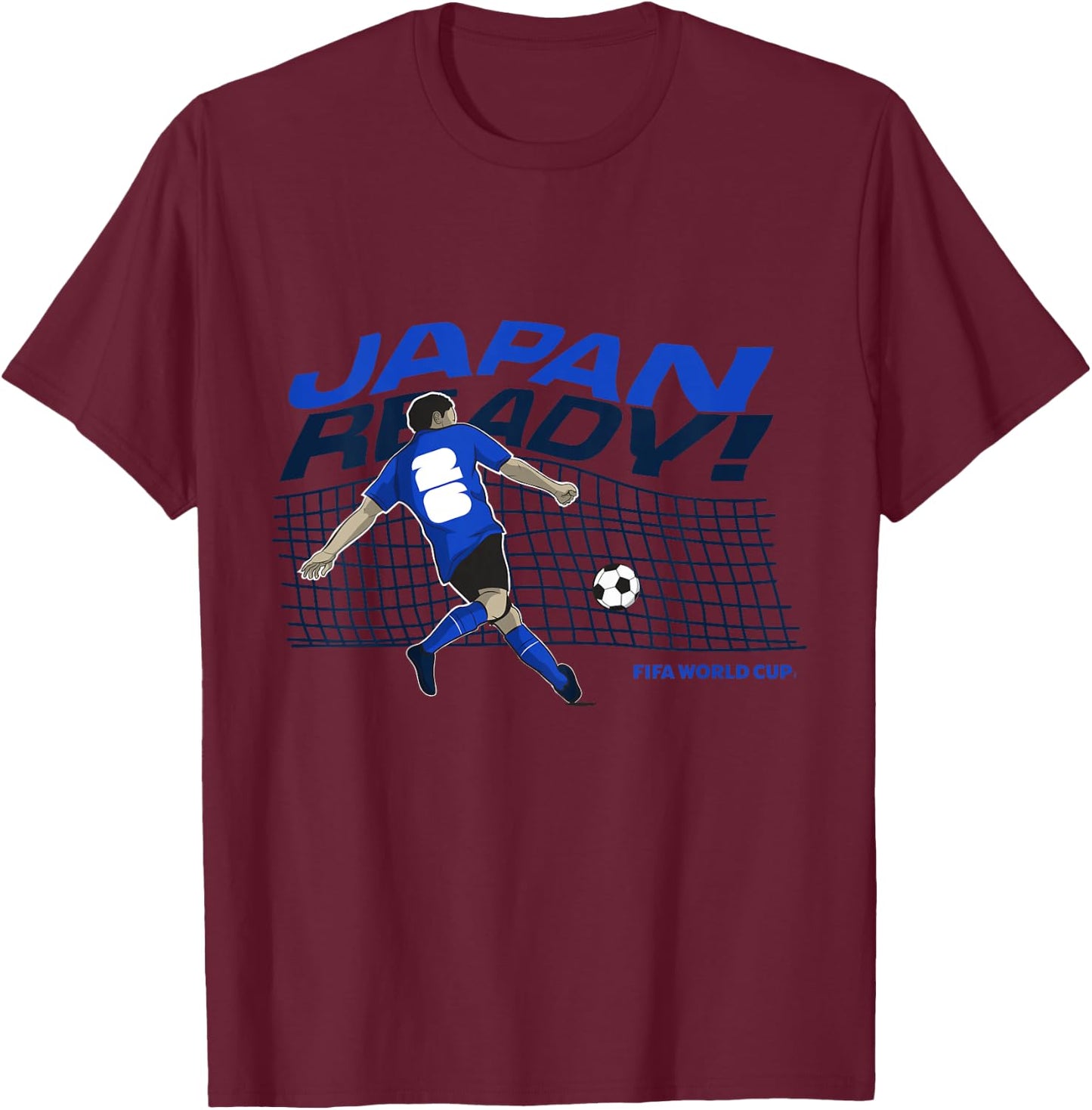 Kids FIFA WORLD CUP26 Qualifier Japan Ready T-Shirt - T-Shirt | Maroon