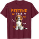 Pretend I'm A Beagle Halloween Costume Owner Kids Family T-Shirt - T-Shirt | Maroon