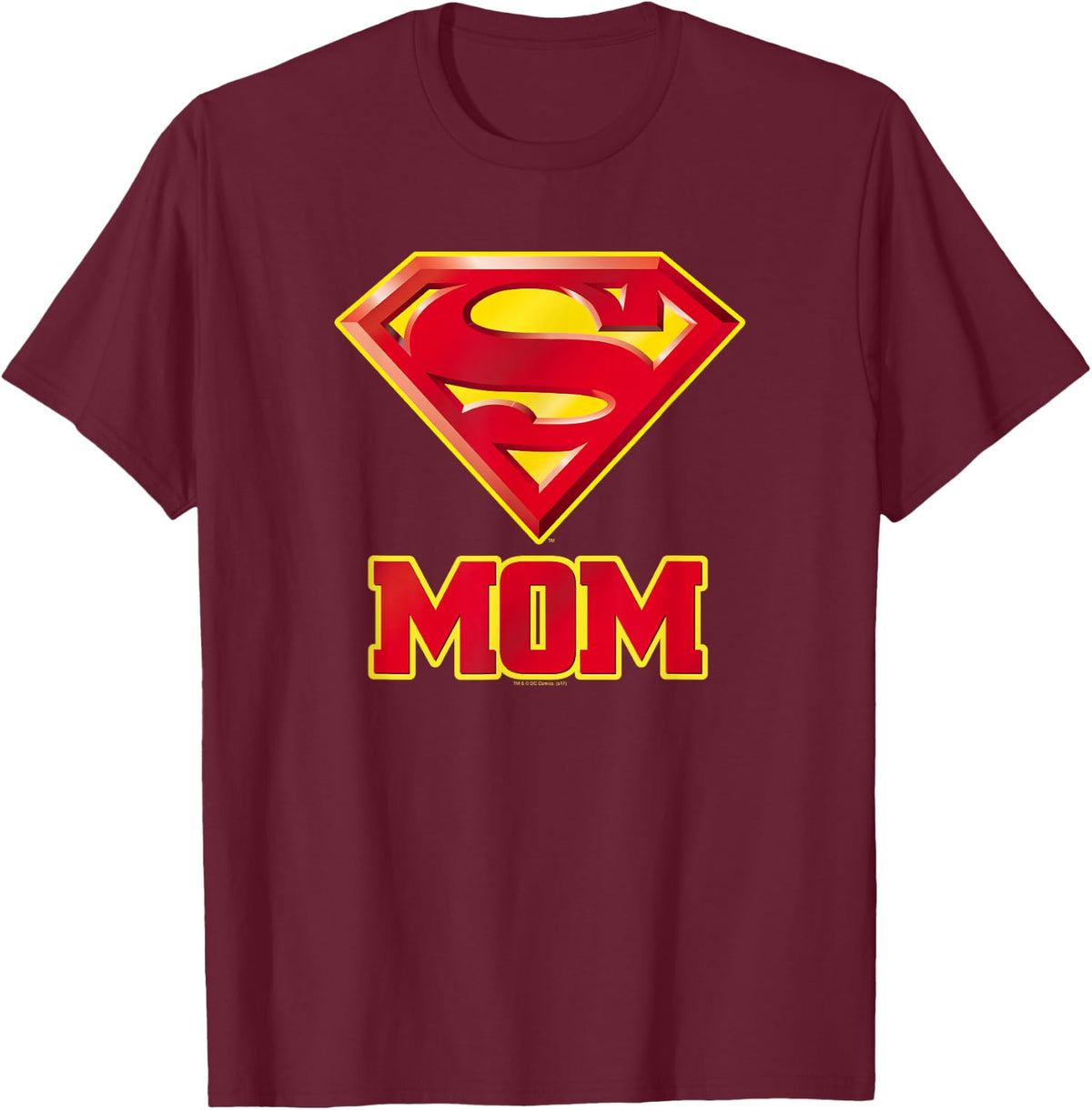 Superman Super Mom T-Shirt - T-Shirt | Maroon