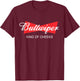 Buttwiper - New Dad Funny Beer Inspired Diaper Shower Gift T-Shirt - T-Shirt | Maroon