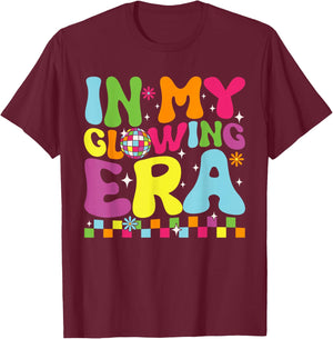 In My Glowing Era Summer Vacation Trips Funny Teachers T-Shirt - T-Shirt | Maroon