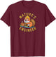 Funny Outdoor Beaver Nature's Engineer Wood working Camping T-Shirt - T-Shirt | Maroon