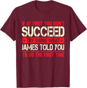 James Funny T-Shirt - T-Shirt | Maroon
