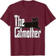 Funny Cat Mom Catmother Black Cat Mother Kitty Mommy T-Shirt - T-Shirt | Maroon