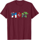 Marvel Avengers Trio Mom Mother’s Day Family Trip Birthday T-Shirt - T-Shirt | Maroon