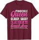 Pinochle Queen Funny Pinochle Player T-Shirt - T-Shirt | Maroon