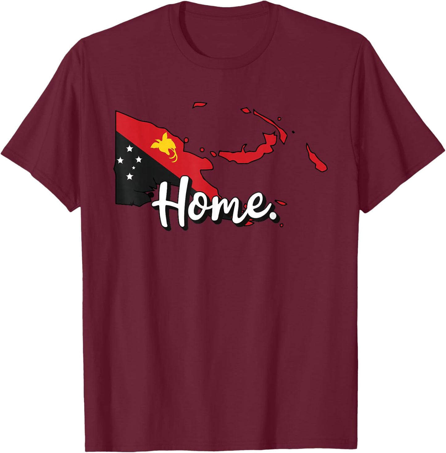 Home Travel Heritage Papua New Guinea T-Shirt - T-Shirt | Maroon