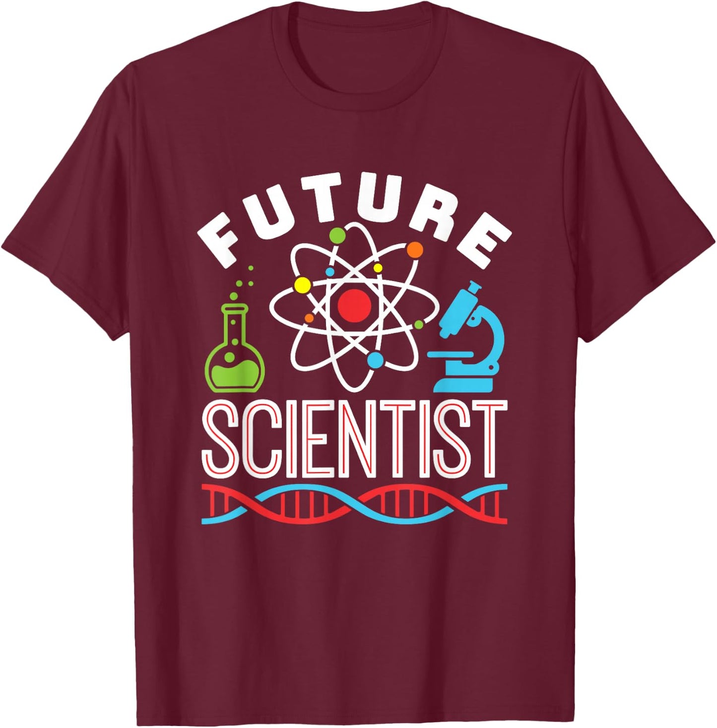 Science Fair Future Scientist STEM STEAM Boys Girls T-Shirt - T-Shirt | Maroon