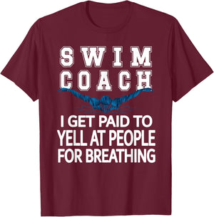 Fun Swim Trainer T-Shirt - T-Shirt | Maroon