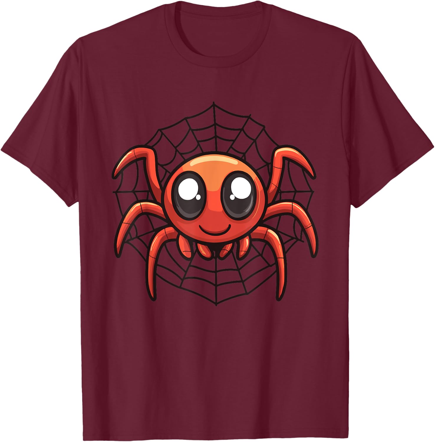 Kids Spider T-Shirt - T-Shirt | Maroon
