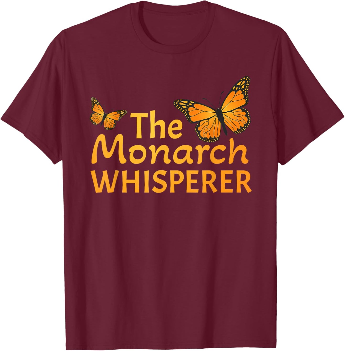 Monarch Butterfly Art Men Women Entomology Monarch Lover T-Shirt - T-Shirt | Maroon