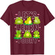 Let's Learn Today Cute Frog Teacher Animal Lover Student Men Women Girls Kids T-Shirt - T-Shirt | Maroon