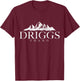 Driggs Idaho Mountains Pride Vintage T-Shirt - T-Shirt | Maroon