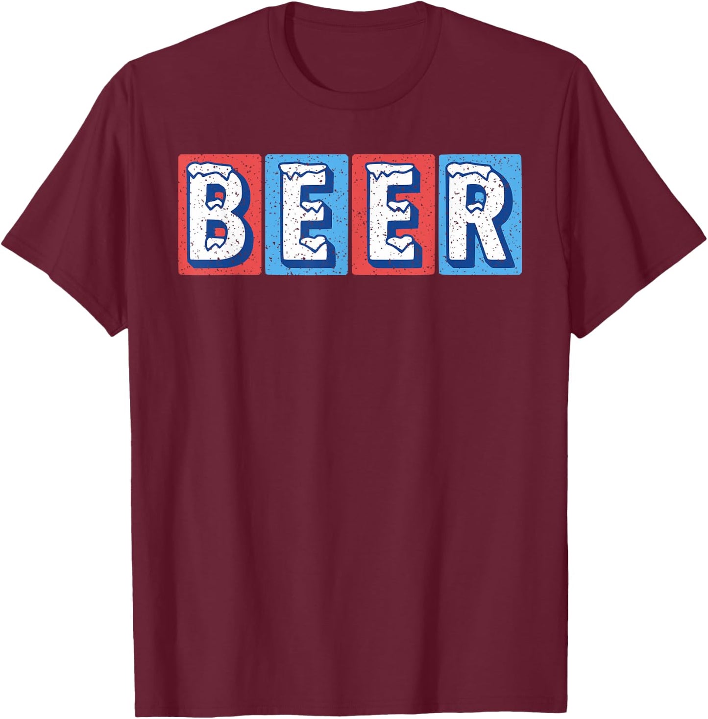 Freedom Brew Beer for the Red, White, and Blue Patriot Funny T-Shirt - T-Shirt | Maroon