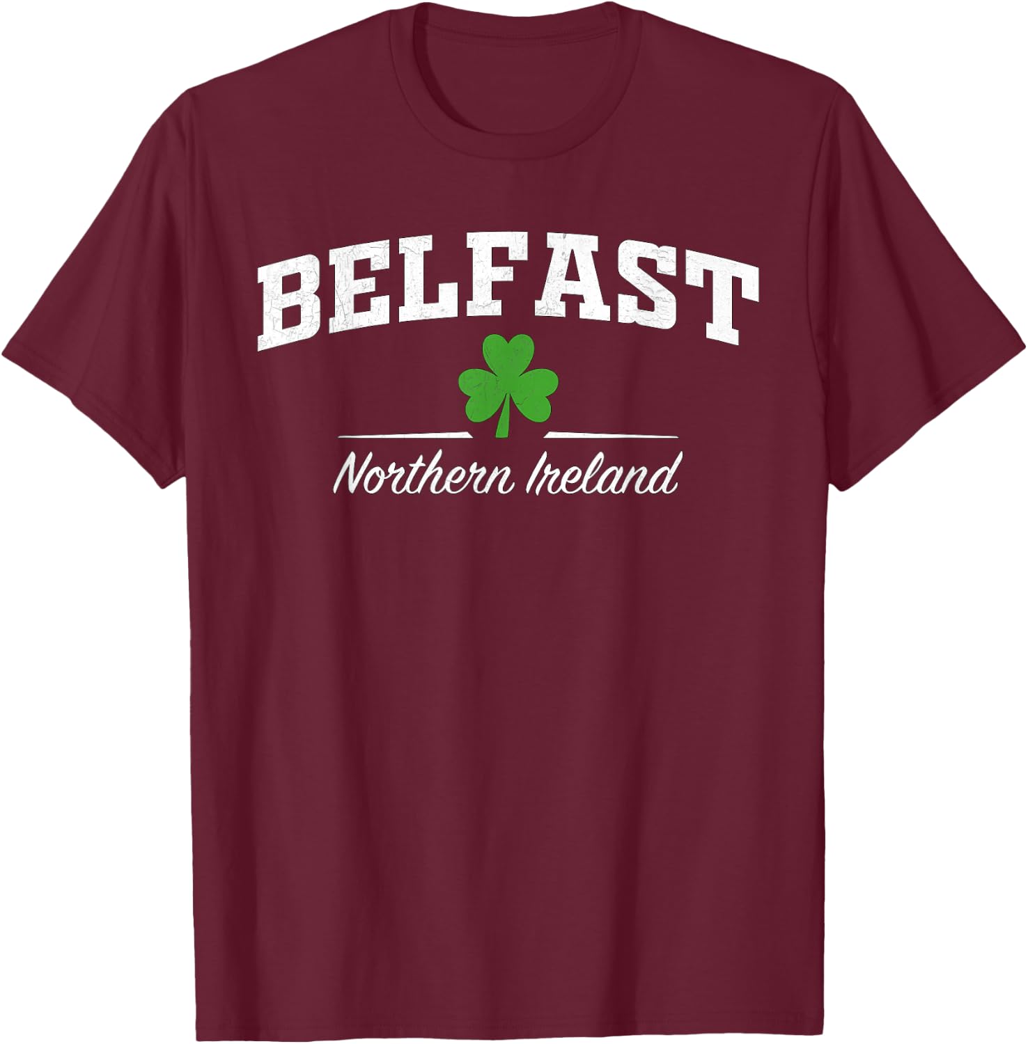 Belfast Northern Ireland T-Shirt - T-Shirt | Maroon