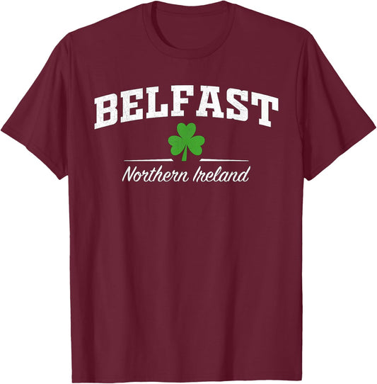 Belfast Northern Ireland T-Shirt - T-Shirt | Maroon