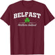 Belfast Northern Ireland T-Shirt - T-Shirt | Maroon