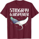 Cute Stingray Design Women Kids Fish Stingray Lovers T-Shirt - T-Shirt | Maroon