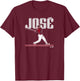 Jose Ramirez - Slugger Swing - Cleveland Baseball T-Shirt - T-Shirt | Maroon