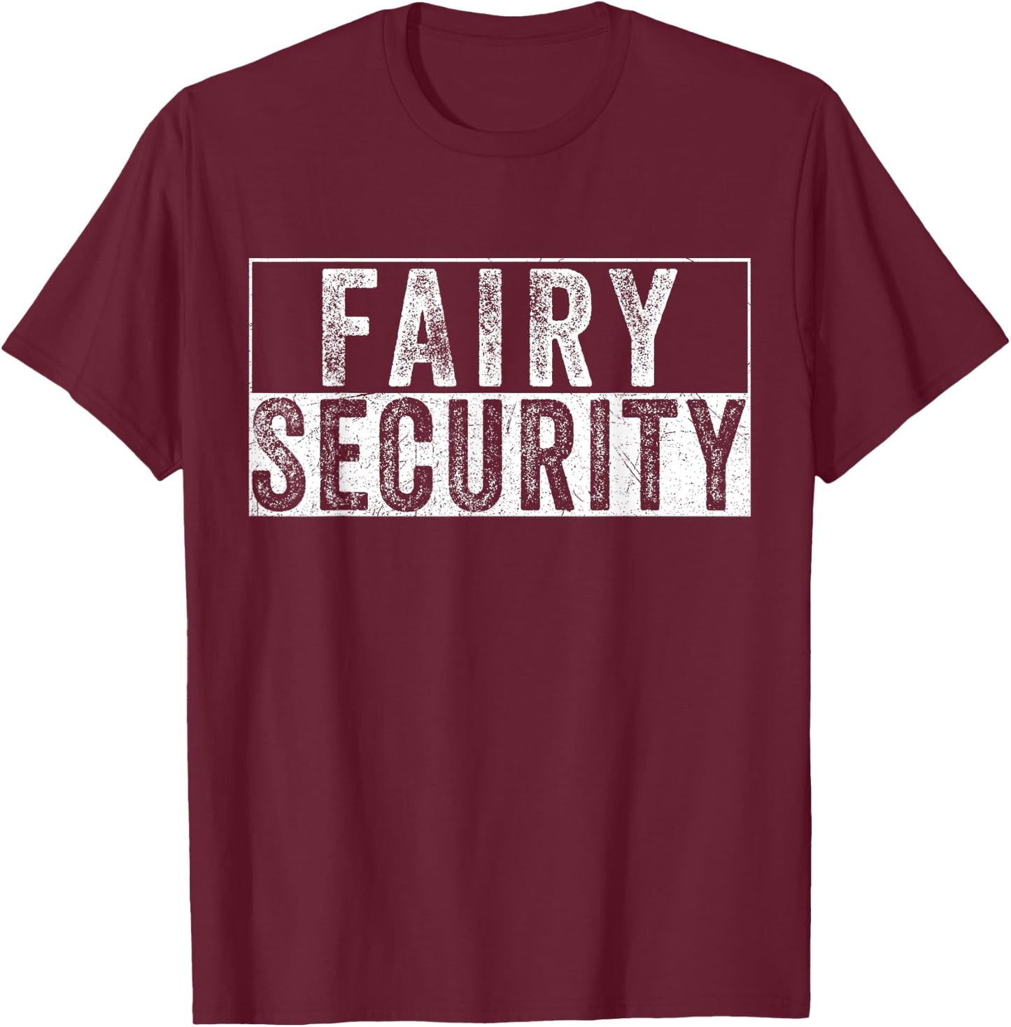 Cool Halloween Costume Vintage Fairy Security T-Shirt - T-Shirt | Maroon