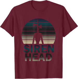 Siren Creature Monster Horror Movie Halloween T-Shirt - T-Shirt | Maroon