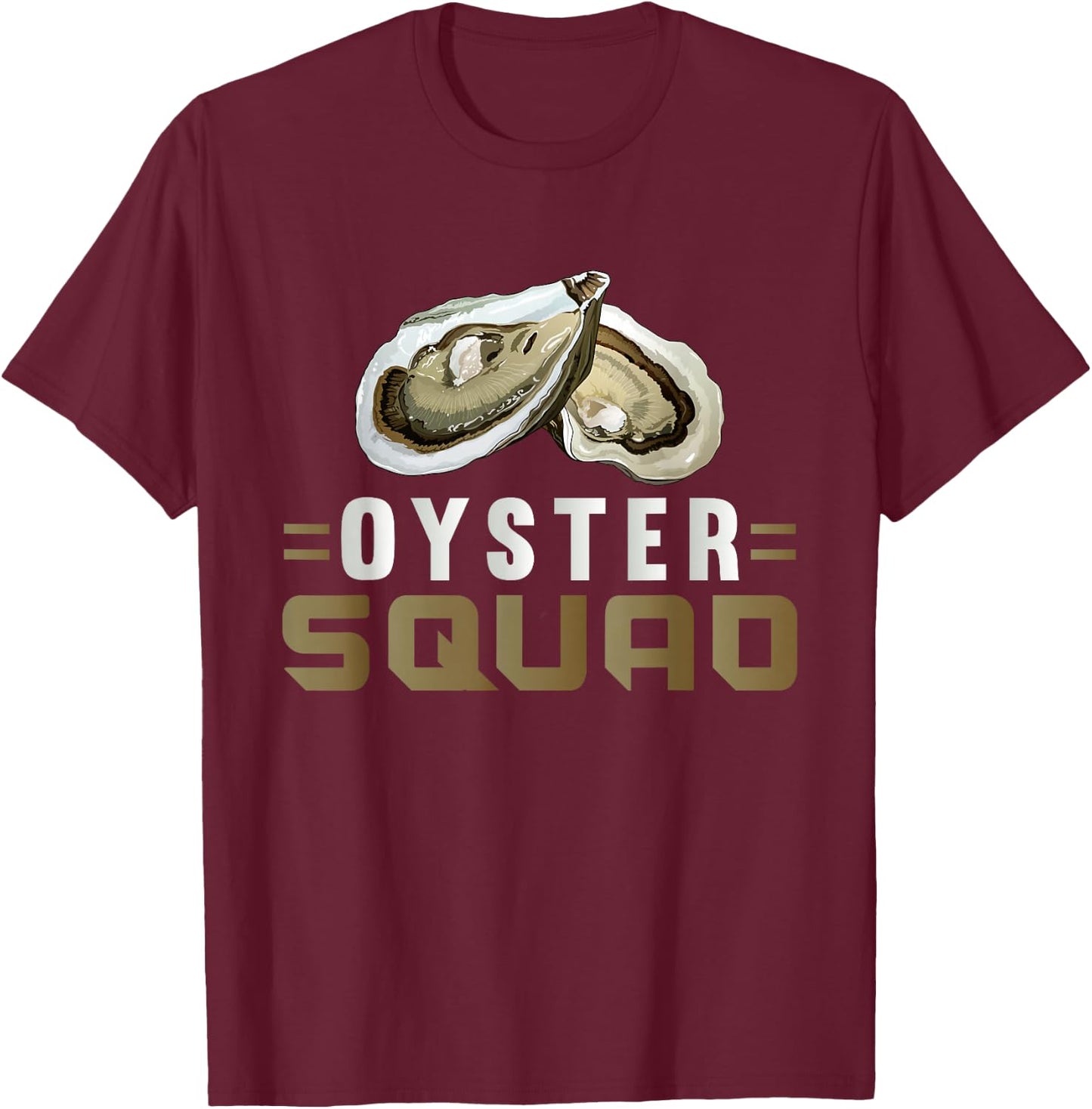 Oyster Squad T-Shirt - T-Shirt | Maroon