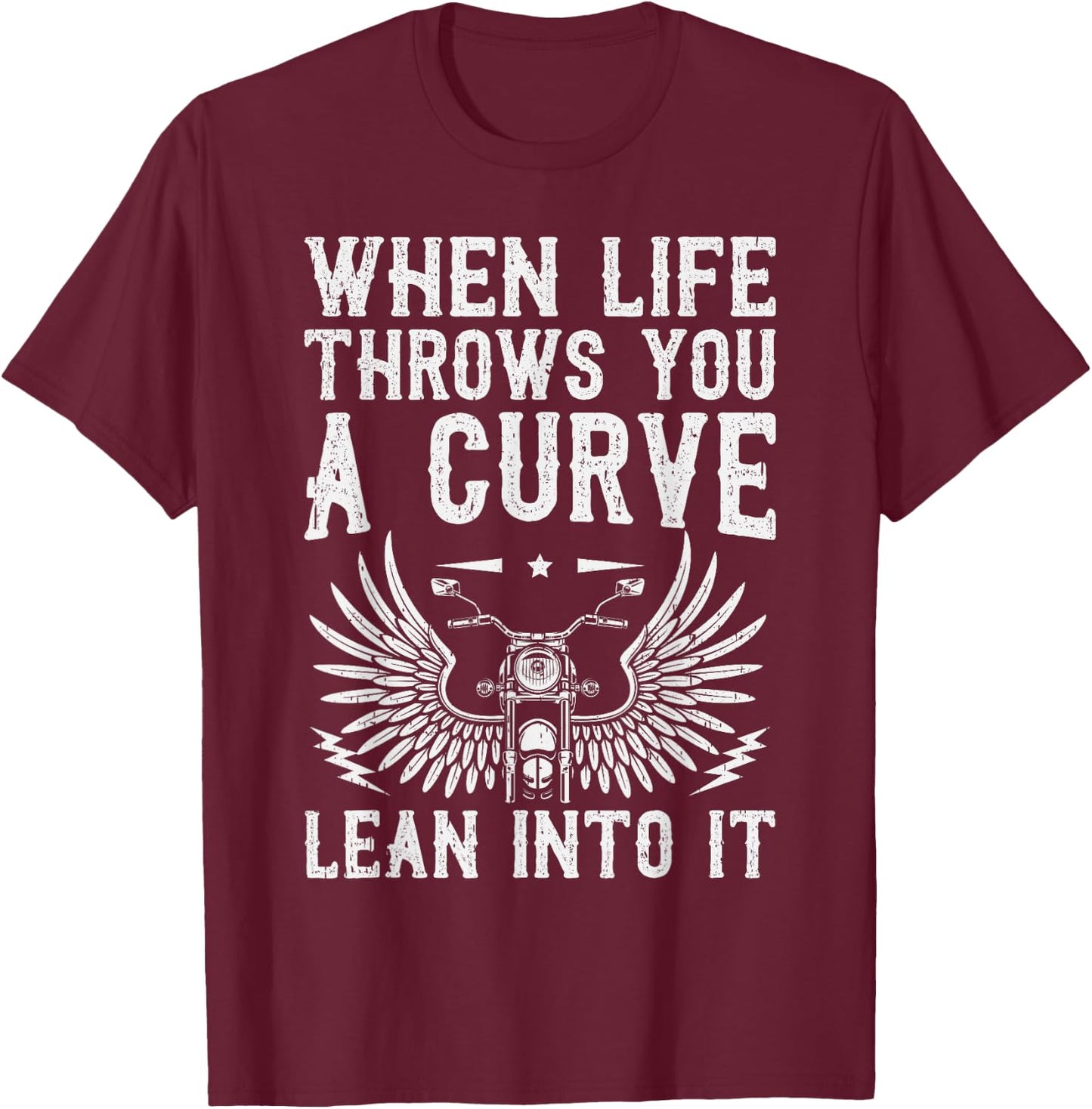 Funny Biker Art Women Motorcycle Motorbike Rider T-Shirt - T-Shirt | Maroon