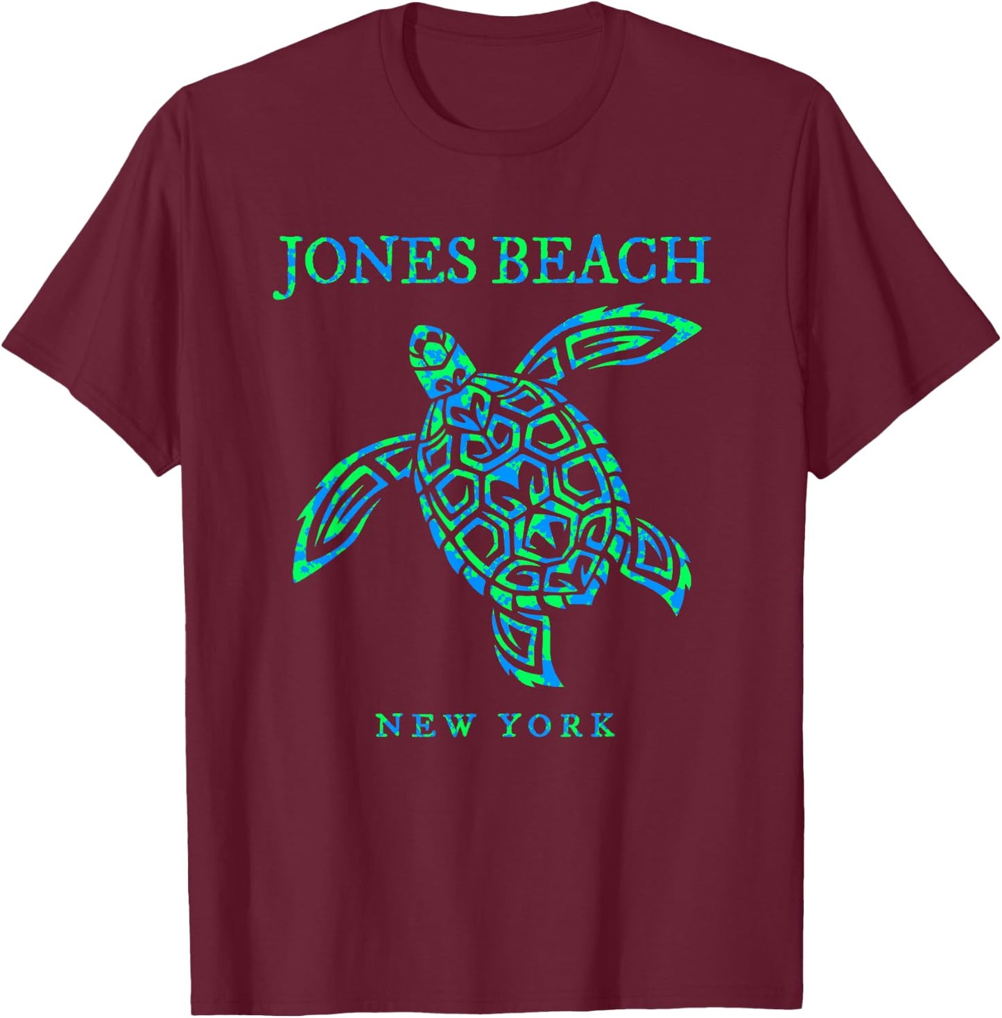 Jones Beach New York Sea Turtle Boys Girls Toddler T-Shirt - T-Shirt | Maroon