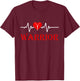 Open Heart Surgery Recovery Survivor Heart Warrior Men Women T-Shirt - T-Shirt | Maroon
