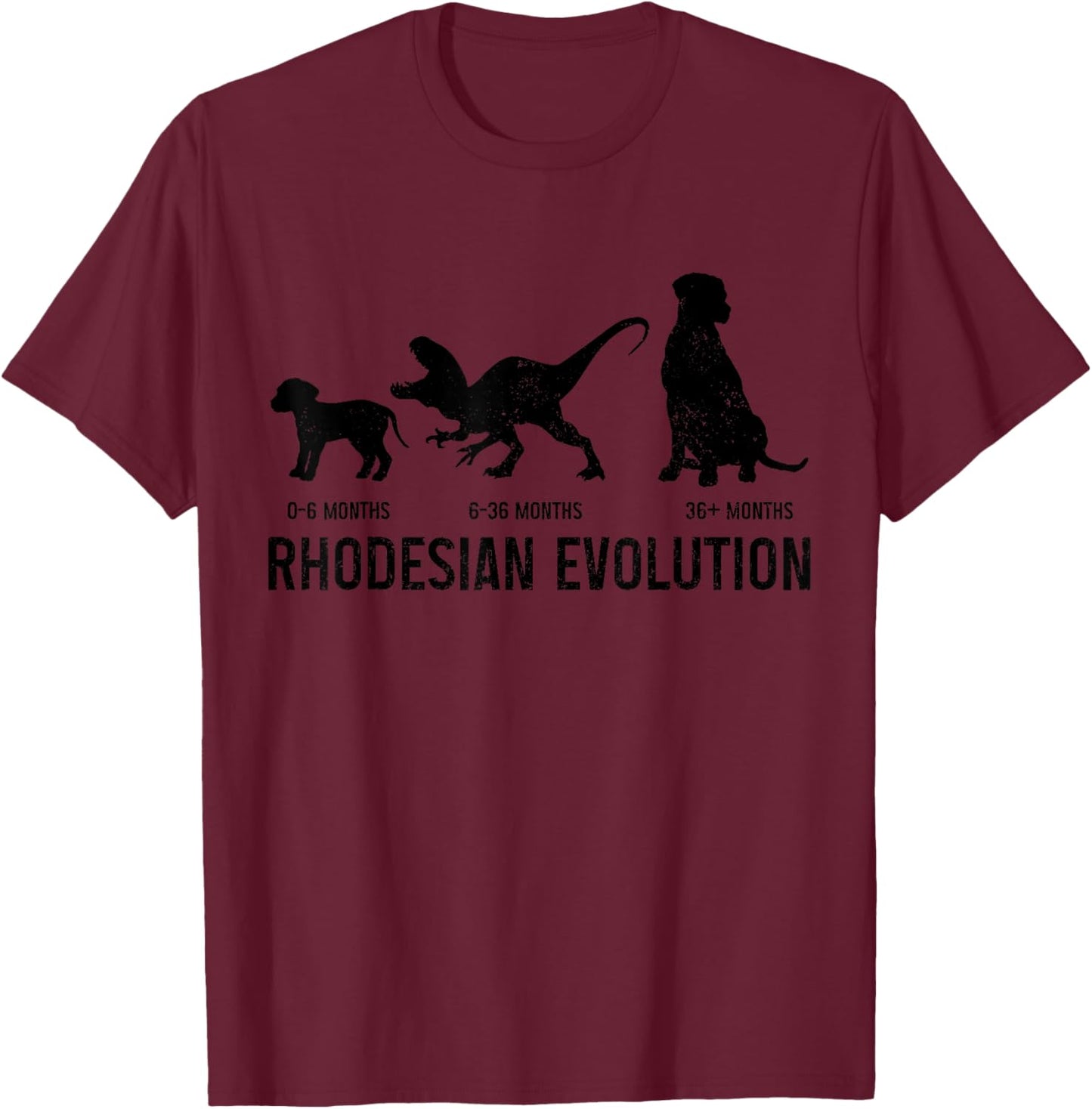 Rhodesian Ridgeback Funny Dog Lover Rhodesian Mom Dad T-Shirt - T-Shirt | Maroon