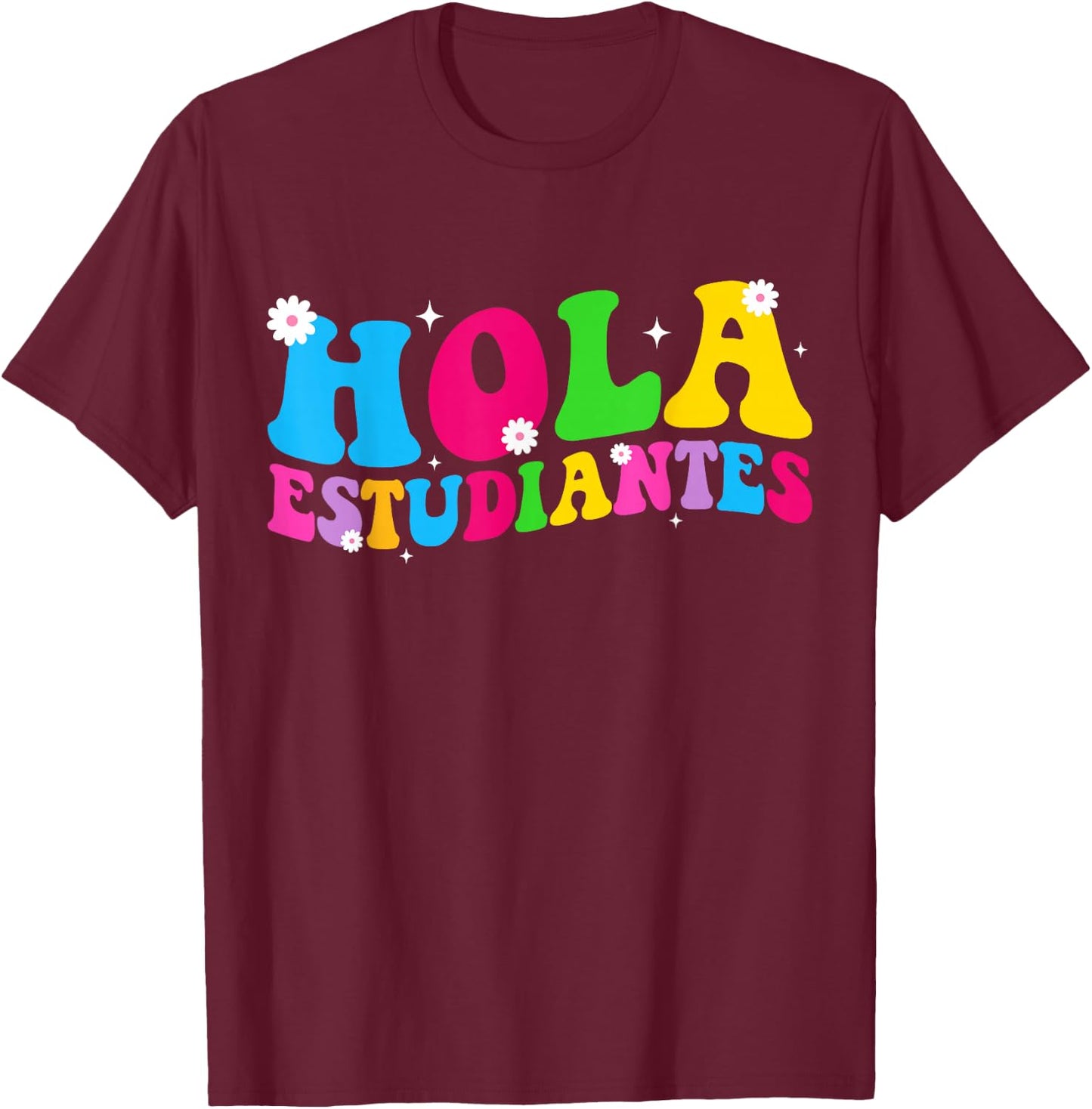 Spanish Teacher Shirt Men Maestra Back To School T-Shirt - T-Shirt | Maroon