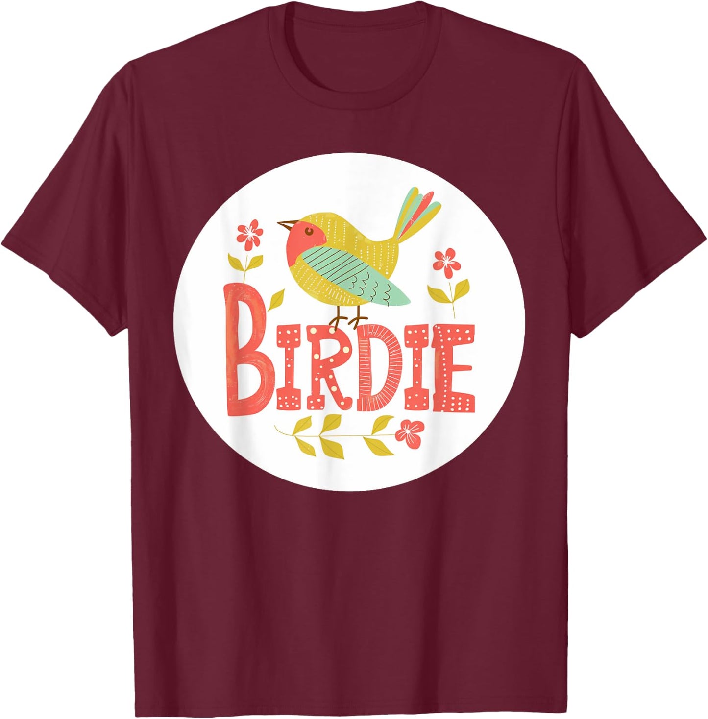 Happy Birdie Costume for Adults and Kids T-Shirt - T-Shirt | Maroon