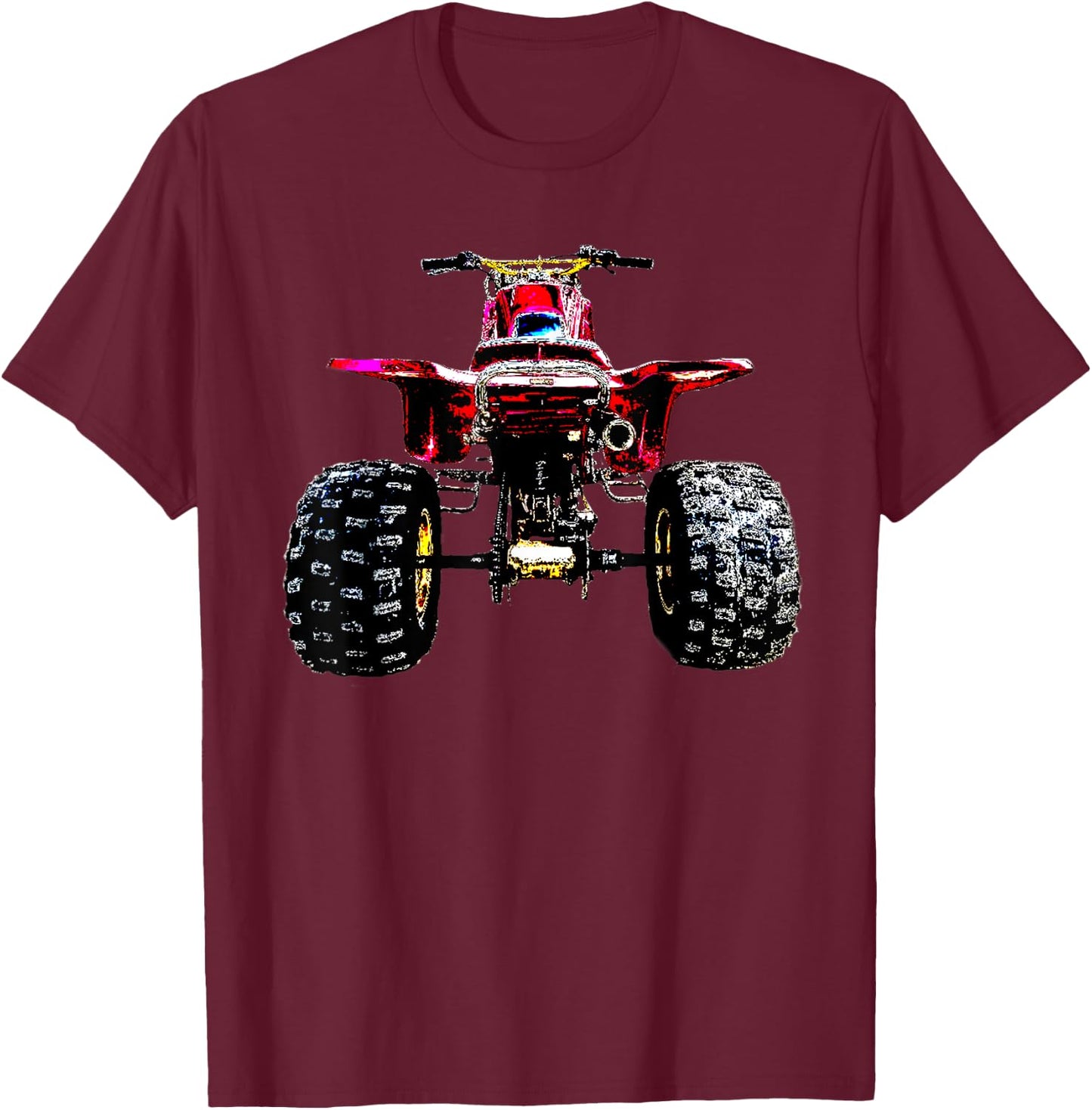 250R Three Wheeler, Retro Three Wheeler, 2 Stroke T-Shirt - T-Shirt | Maroon