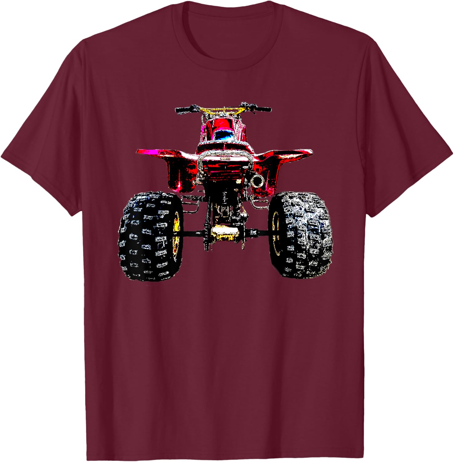 250R Three Wheeler, Retro Three Wheeler, 2 Stroke T-Shirt - T-Shirt | Maroon