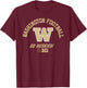 Elite Authentics -Youth Purple Washington Huskies NCAA Football , Small, Short Sleeve, , Classic Fit, Polyester 100% T-Shirt - T-Shirt | Maroon