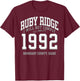 Abolish the ATF Marjorie Taylor Greene Ruby Ridge 1992. I Will Not Comply Black -Adults T-Shirt - T-Shirt | Maroon