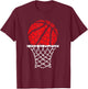 Basketball Dots Happy Dot Day For Kids Man Woman T-Shirt - T-Shirt | Maroon