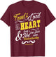 Trust In The Lord With All Your Heart Bible Verse T-Shirt - T-Shirt | Maroon