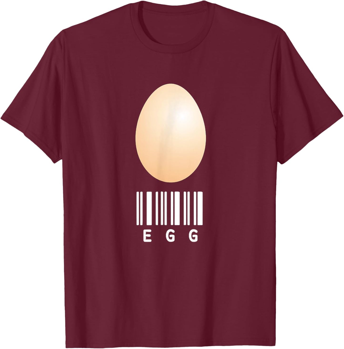 Egg Funny Food Couple Group Halloween Costume Men Women T-Shirt - T-Shirt | Maroon