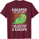 Kakapos are awesome New Zealand owl parrot Kakapo T-Shirt - T-Shirt | Maroon