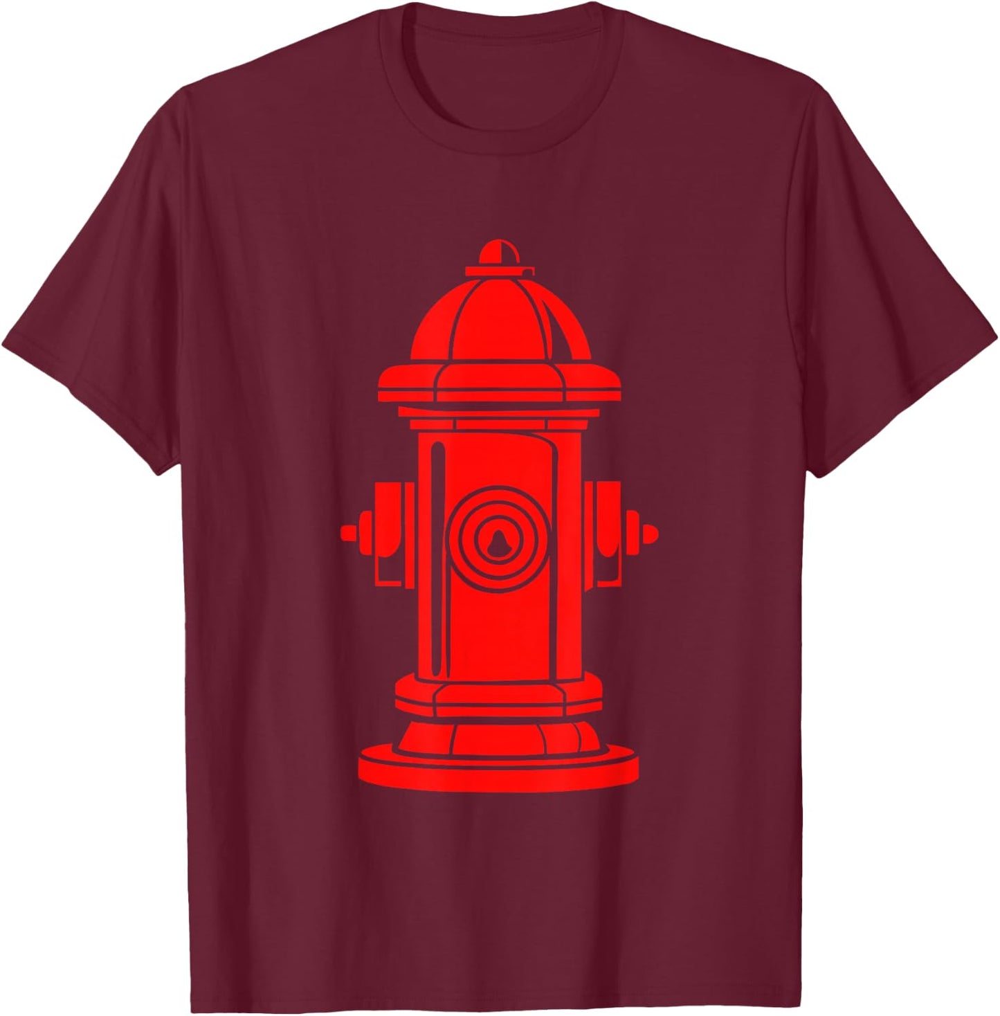 Fire Hydrant for Firefighter Costume Halloween Party T-Shirt - T-Shirt | Maroon