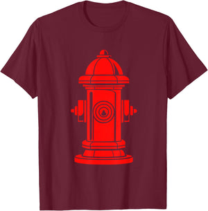 Fire Hydrant for Firefighter Costume Halloween Party T-Shirt - T-Shirt | Maroon