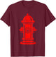 Fire Hydrant for Firefighter Costume Halloween Party T-Shirt - T-Shirt | Maroon