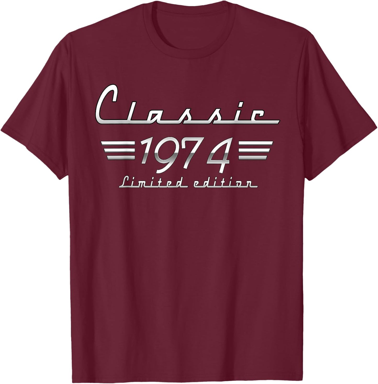 51 Year Old Gift Classic 1974 Limited Edition 51st Birthday T-Shirt - T-Shirt | Maroon