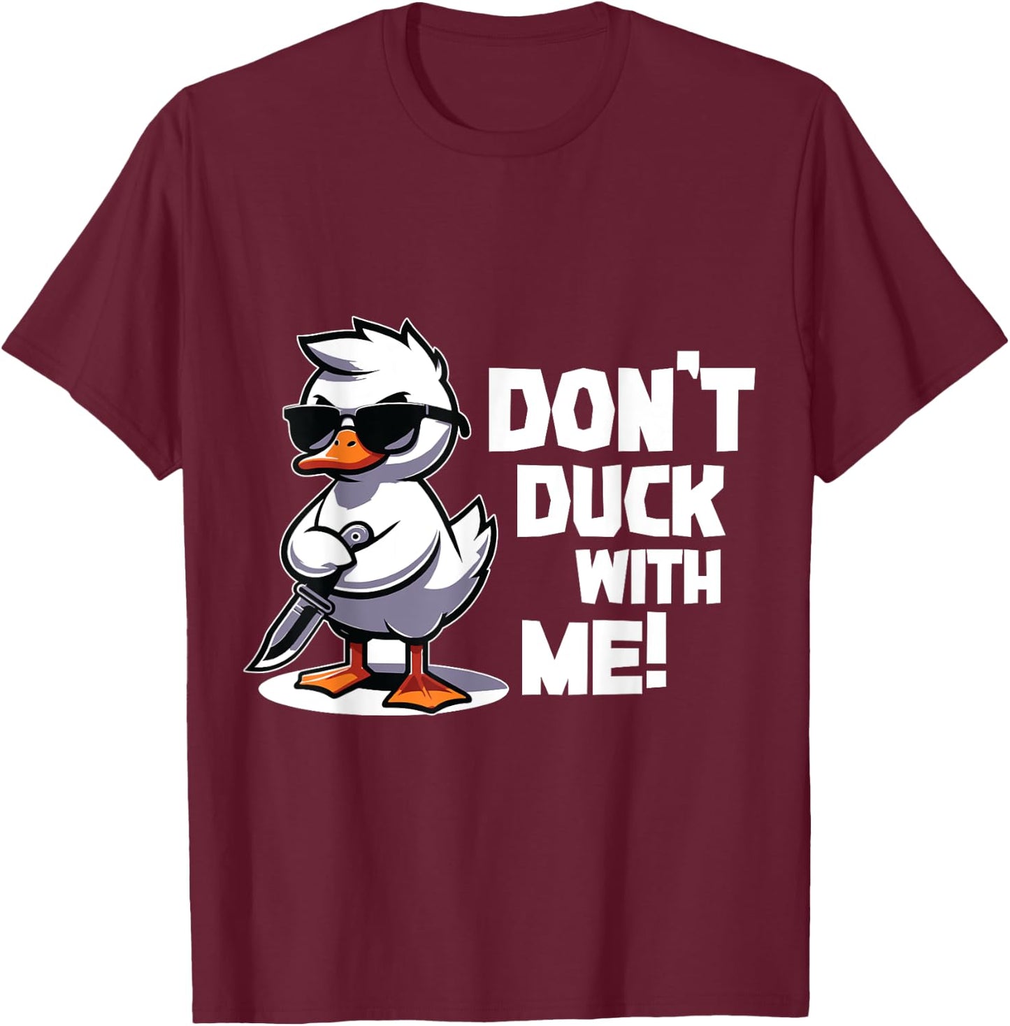 Duck Lover Art Men Women Boys Girls Rubber Duck Funny Ducks T-Shirt - T-Shirt | Maroon