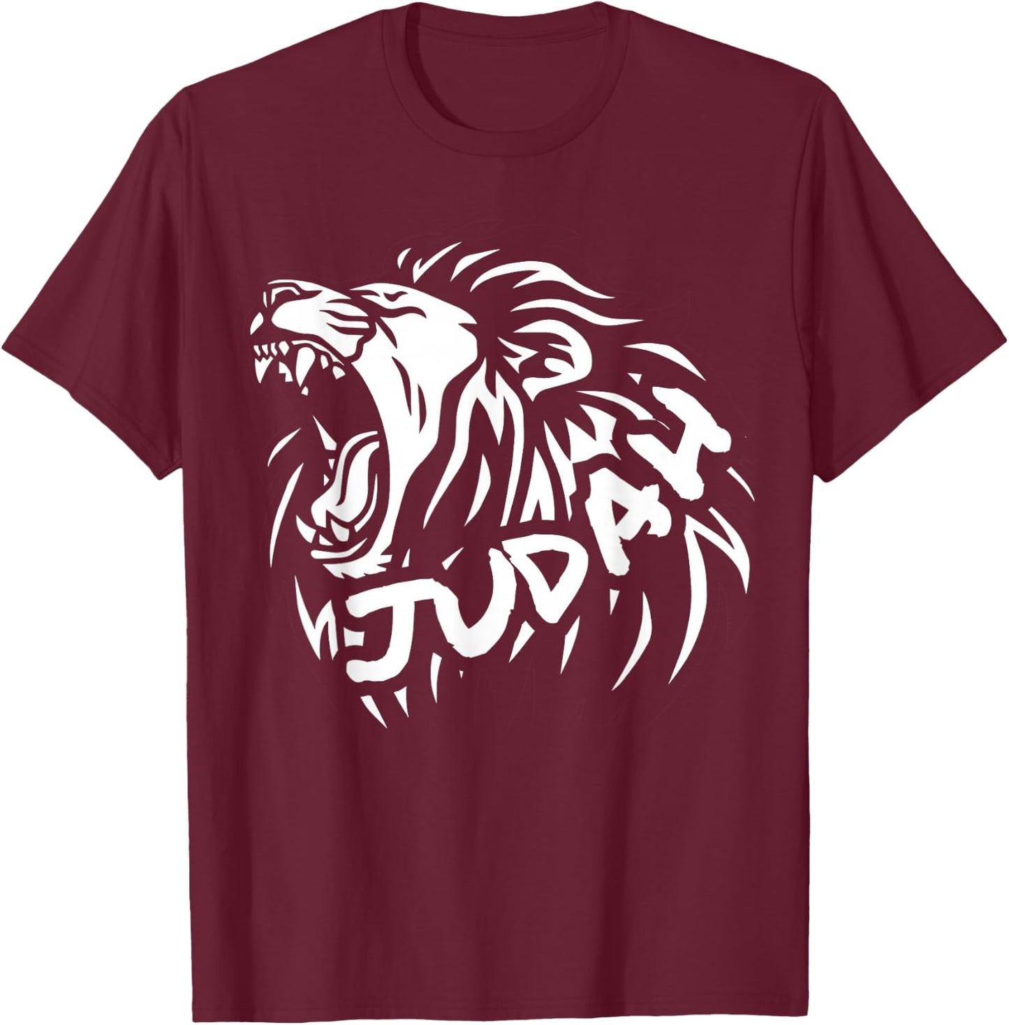 Hebrew Israelite Lion of Judah Yah Yahweh Design T-Shirt - T-Shirt | Maroon