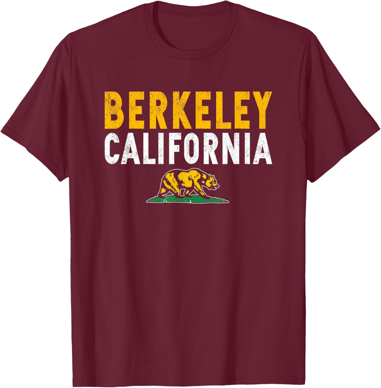 Berkeley California CA T-Shirt - T-Shirt | Maroon